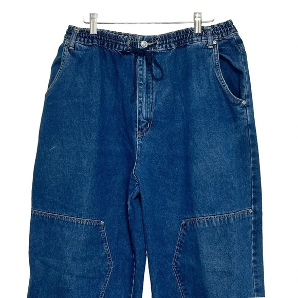 Vintage Gloria Vanderbilt baggie utility jeans with‎ elastic waist size 14 - Picture 3 of 6